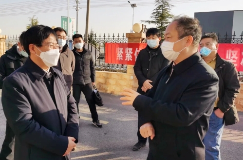 省工信厅领导到石家庄市应急物资中转调运站调研