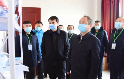 省工信厅领导到冀州应急物资中转调运站指导工作